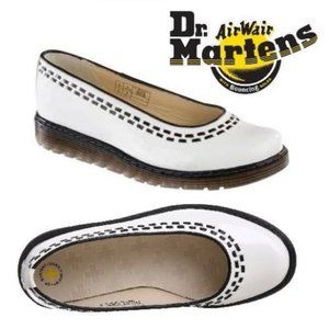 Doc Martens “Kelly” white patent flats Size 9.5/10